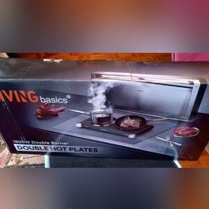 Living Basics - 1800W Double Burner. Double Hot Plates.
